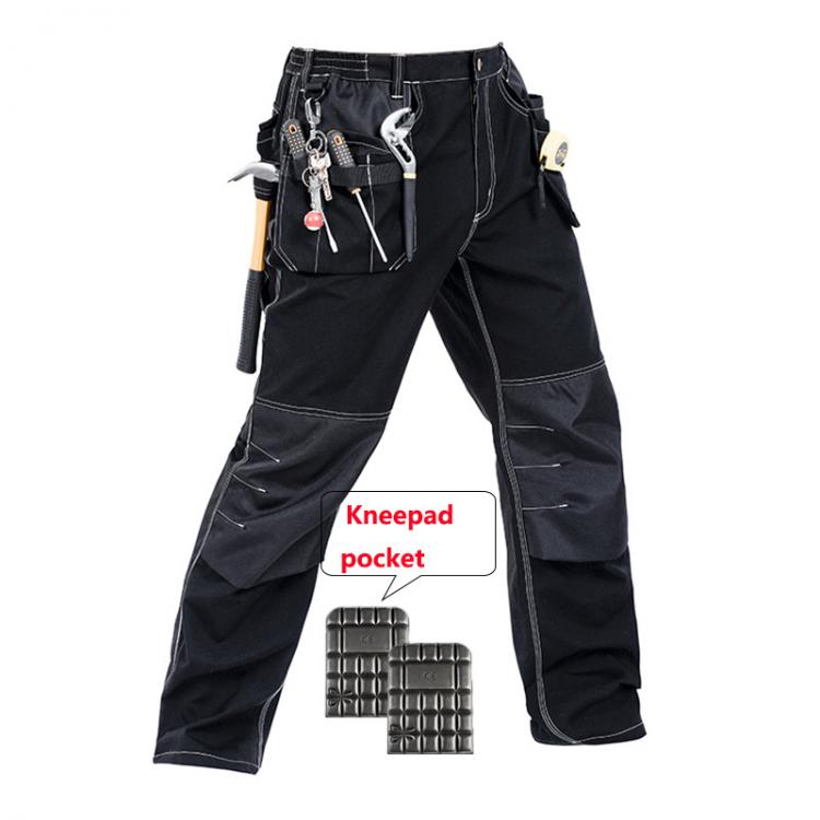 all in one place כלי עבודה Bauskydd Men working pants multi pockets work trousers with removable eva knee pads top quality worker mechanic cargo work pants