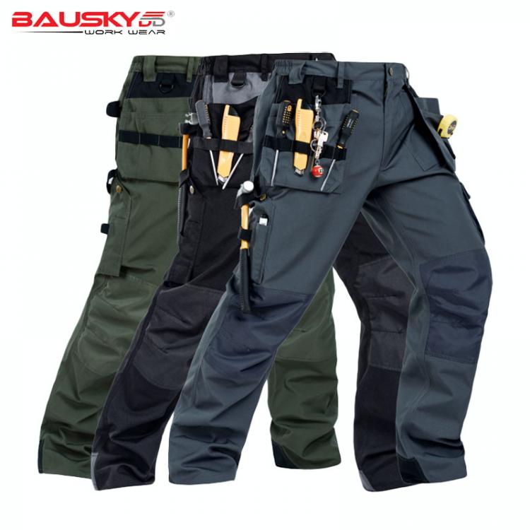 all in one place כלי עבודה Men Work Pants Multi-pockets Wear-resistant Workwear Trousers Mechanic Cargo Pants Working High quality Machine Repair Pants