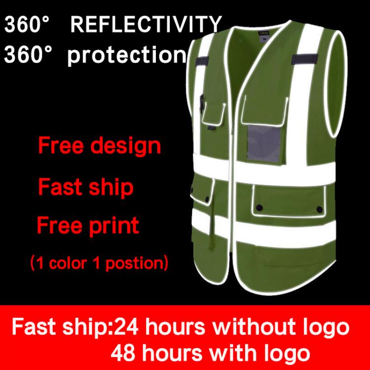 all in one place כלי עבודה Multi Pocket Reflective Safety Vest Riding Traffic Vest Class 3 Ansi Uniform Construction Vest Breathable Mesh for Women Bike
