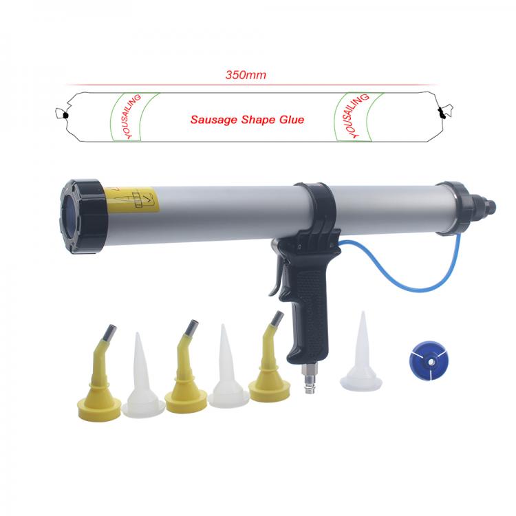 all in one place כלי עבודה 15 Inches 600ml Sausage Pneumatic Caulking Gun Silicone Sealant Gun Air Rubber Gun Caulk Applicator Tool