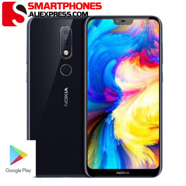 all in one place טלפונים סלולרים Nokia X6 Android Mobile Phone 5.8 inch 18:9 FHD+ Snapdragon 636 Octa Core 3060mAh 16.0MP+5.0MP Camera Fingerprint ID Smartphone