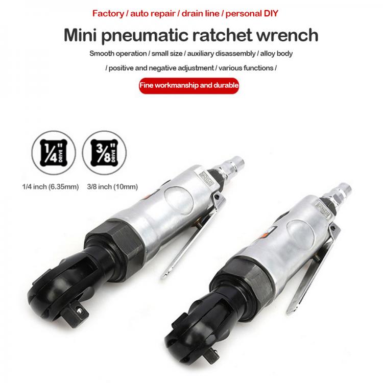 all in one place כלי עבודה 1/4" 3/8" Pneumatic Ratchet Wrench Spanner Mini Pneumatic Tool Multifunction High Torque Pneumatic Tool for Bicycle Car 