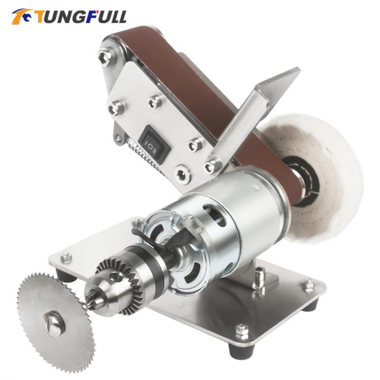 all in one place כלי עבודה 0-90 Degree Mini Electric Belt Sander DIY Sander Polisher 7 Speed Polishing Grinding Machine Electrical Polisher Machine