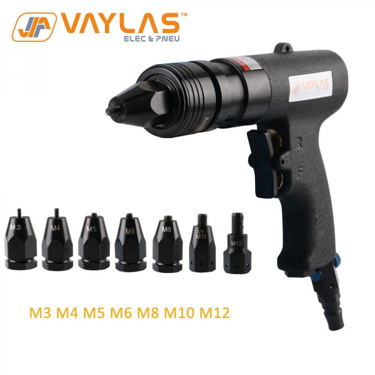 all in one place כלי עבודה Pneumatic Air Rivet Nut Gun Tool Insert Thread Pull Setter Riveting Nuts Tool for M3 M4 M5 M6 M8 M10 M12 Nuts
