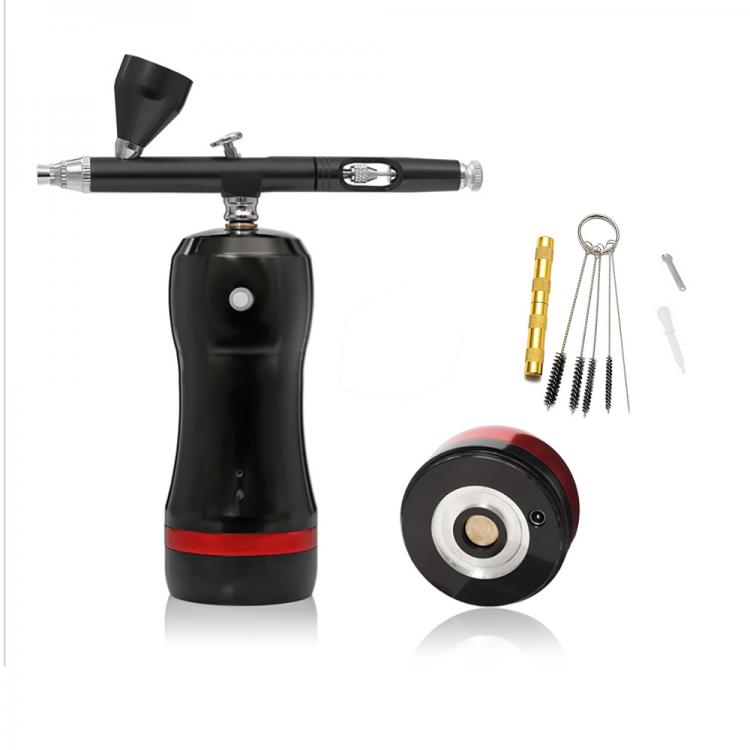 all in one place כלי עבודה Best Portable Airbrush With Compressor Kit Mini High Pressure Replace Battery Makeup Nail Art Design Tattoo Paint Spary Gun