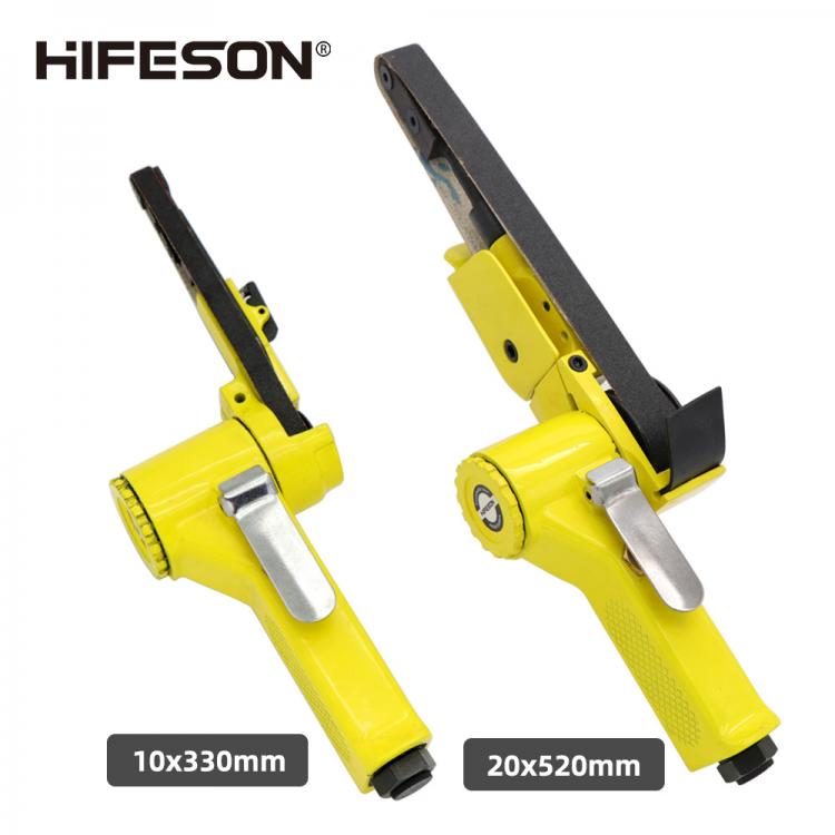 all in one place כלי עבודה HIFESON Powerful Industrial Air Belt Sander Sanding Tool Pneumatic Polishing Tool Air Angle Grinding Machine 10*330mm/20*520mm