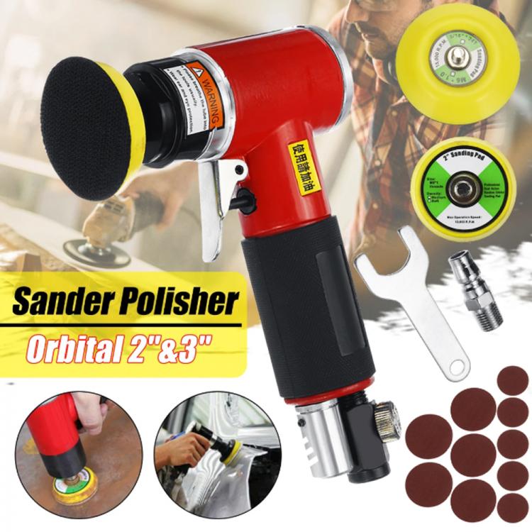 all in one place כלי עבודה Mini Orbital Sander Air Dual Action Sander Air Polisher Super Smooth Swirl Straight Heart Pneumatic Polishing Sander