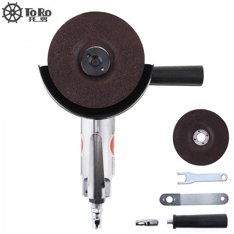 all in one place כלי עבודה TORO-6040 4 Inch High-speed Pneumatic Angle Grinder with Disc Polished Piece and PVC Handle for Machine Polished / Cutting