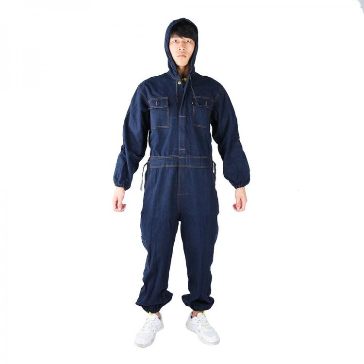 all in one place כלי עבודה Denim Coverall Electric Welding Suit Labor Insurance Clothes Auto Repairman Workwear High Quality Fit for 170/175/180/185/190cm