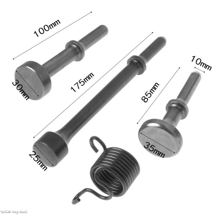 all in one place כלי עבודה 4PCS Smoothing Pneumatic Air Hammer Bits Pneumatic Rivets Impact Head Pneumatic Air Hammer Heads