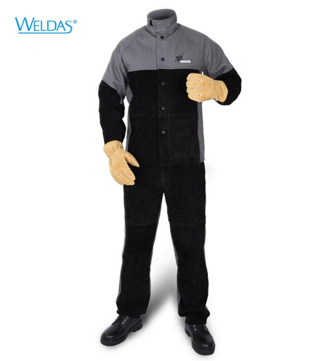all in one place כלי עבודה Flame Resistant Coverall Arc Knight Cow Leather Flame Retardant Welding Clothing FR Welder Pants Fire Resistant Welding Jackets
