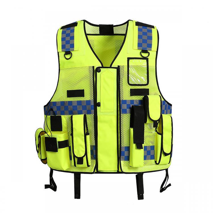 all in one place כלי עבודה NEW Tactic Security Patrol Vest Hi Viz Yellow Industry Door Staff Workwear Safety Clothing high visibility night reflective safe