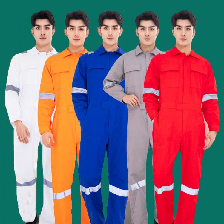 all in one place כלי עבודה 100% Cotton Welding Clothing Working Suit Long Sleeve Overalls Workmen Uniform Reflective Safety Car Miner Mechanical Coveralls