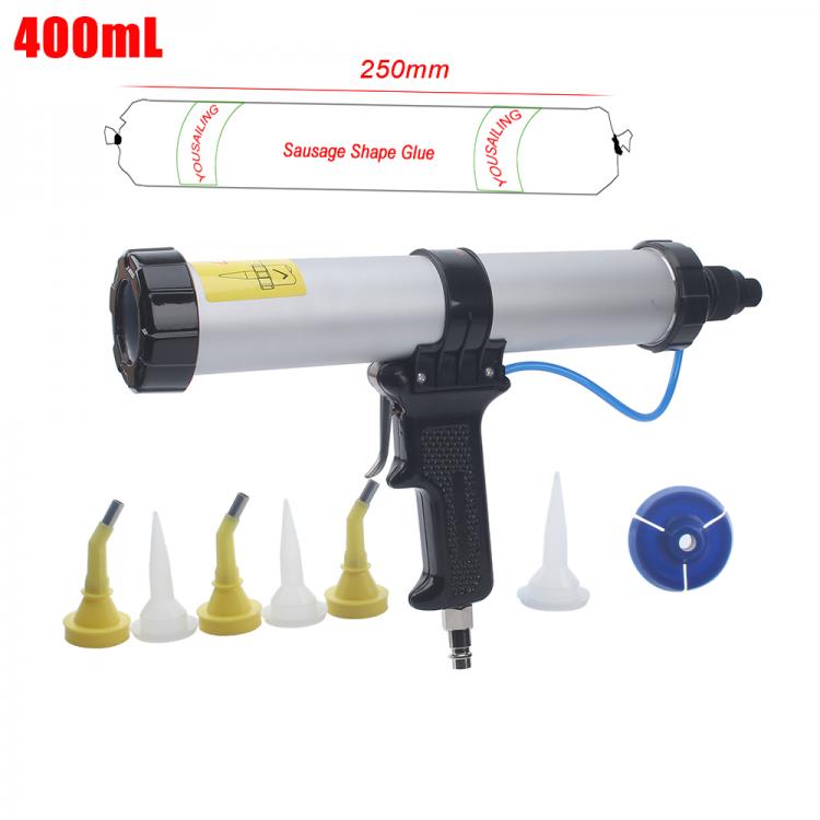 all in one place כלי עבודה YOUSAILING Good Quality 400ml Sausage Pneumatic Caulking Gun Silicone Sealant Gun Air Rubber Gun Caulk Applicator Tool