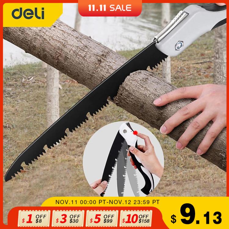all in one place כלי עבודה DELI 540MM Wood Folding Saw Outdoor For Camping SK5 Grafting Pruner for Trees Chopper Garden Tools Unility Knife Hand Saw