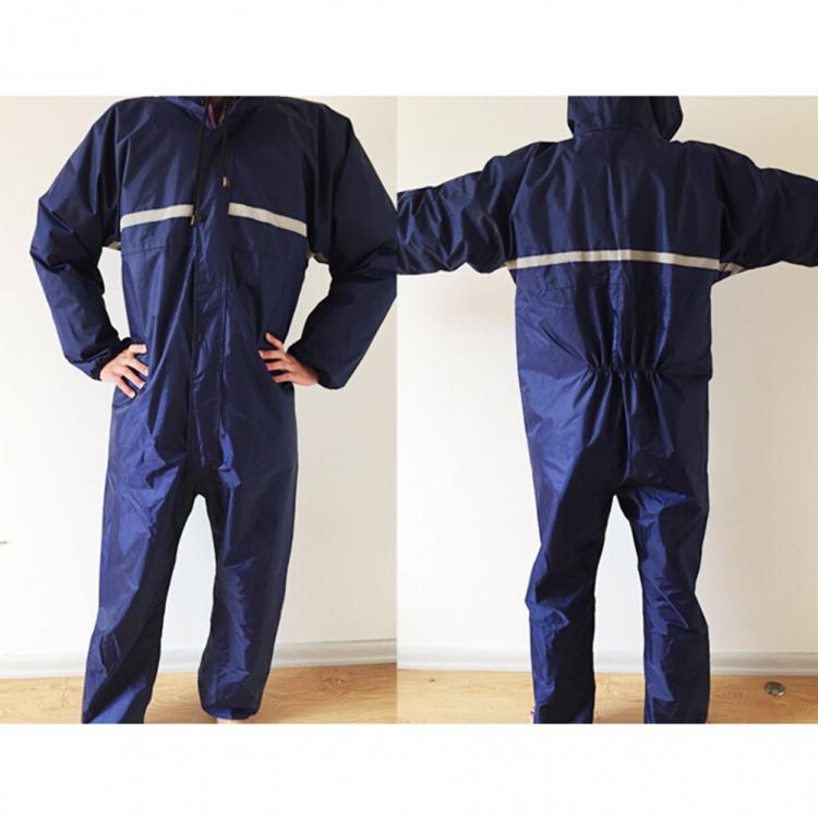 all in one place כלי עבודה Waterproof Conjoined Raincoats Reflective Overalls Electric Motorcycle Fashion Windproof Raincoat Men Women Rain Suit Rainwear