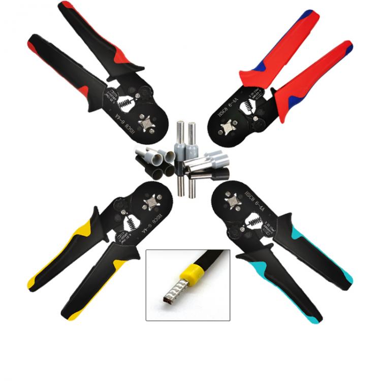 all in one place כלי עבודה Tubular Terminal Crimping Tool Mini Electrician's Pliers Hand Tools HSC8 6-4 0.06-10mm2 28-7AWG High Precision Pliers Set