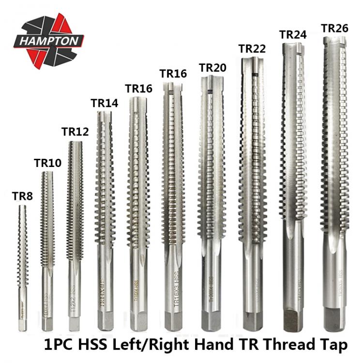 all in one place כלי עבודה Hampton 1pc TR8-TR26 Trapezoidal Thread Tap For Metal Left/Right Hand Screw Tap Drill Bit High Speed Steel Machine Tap Plug Tap