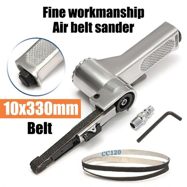 all in one place כלי עבודה 3/8" Air Belt Sander Air Angle Grinding Machine with Sanding Belts for Air Compressor Sanding Pneumatic Tool Set