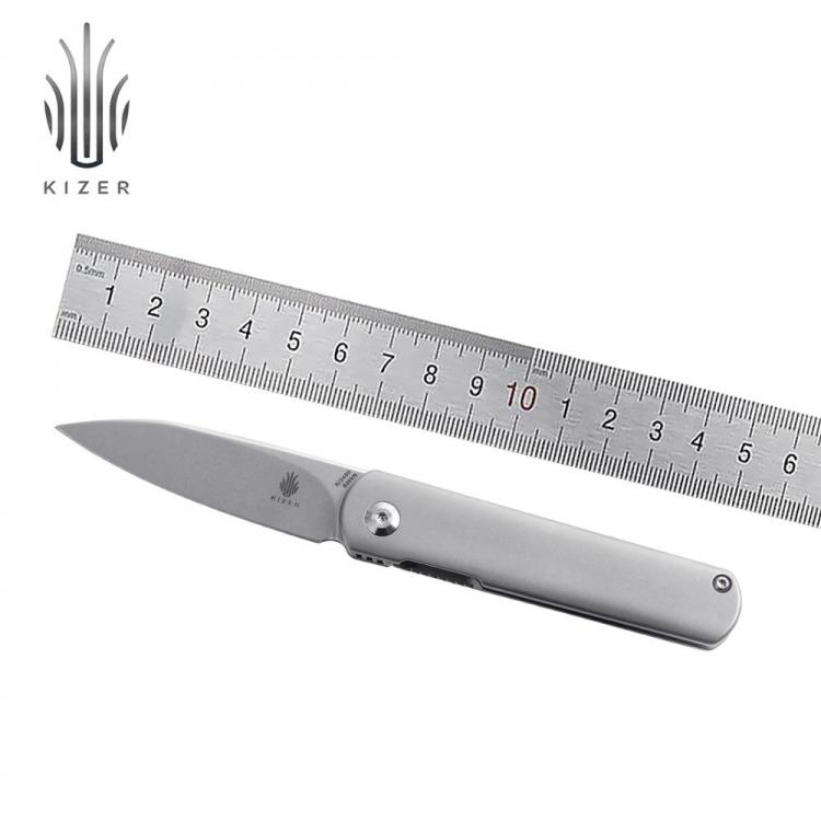 all in one place כלי עבודה Kizer mini knife Feist KI3499 top knifes high quality s35vn steel blade best folding knives with smooth titanium handle