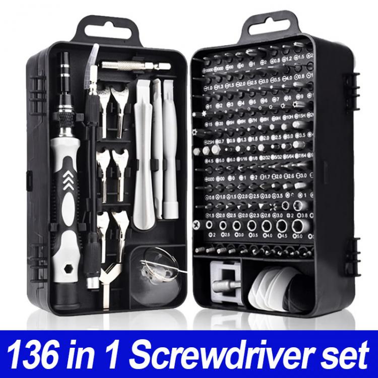 all in one place כלי עבודה Multifunction Screwdriver Set 115 135 in 1 Professional Hex Torx PH2 Tips Magnetic Bits Screw Driver Mini Tool Case for Repair