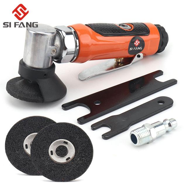 all in one place כלי עבודה 2Inch Air Angle Die Grinder 90 Degree Pneumatic Grinding Machine Cut Off Polisher Air Tool Set With Spanner Wrench 15,000 RPM