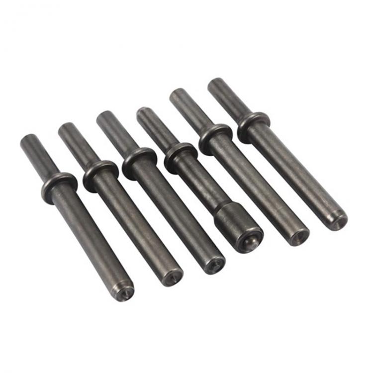 all in one place כלי עבודה 6Pcs Pneumatic Tool Accessories Hard 45 Steel Solid Air Rivet Impact Head Support Pneumatic Tool for Drilling Removal