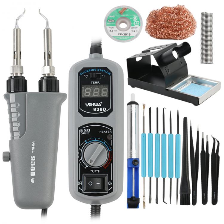 all in one place כלי עבודה YIHUA 938D Electric Heating Tweezers Rework Station Electric Heating Pliers Soldering Station For BGA SMD Repair