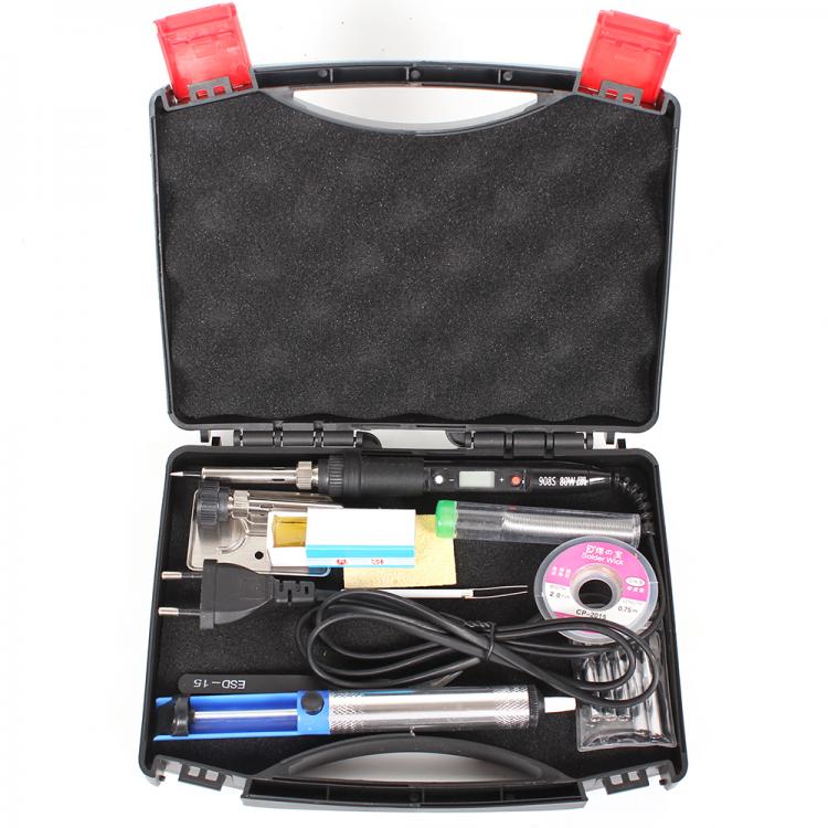 all in one place כלי עבודה Soldering Iron LCD Digital Display 80W Electric Adjustable Temperature Solder Iron Station Hand Welding Repair Tools Kit