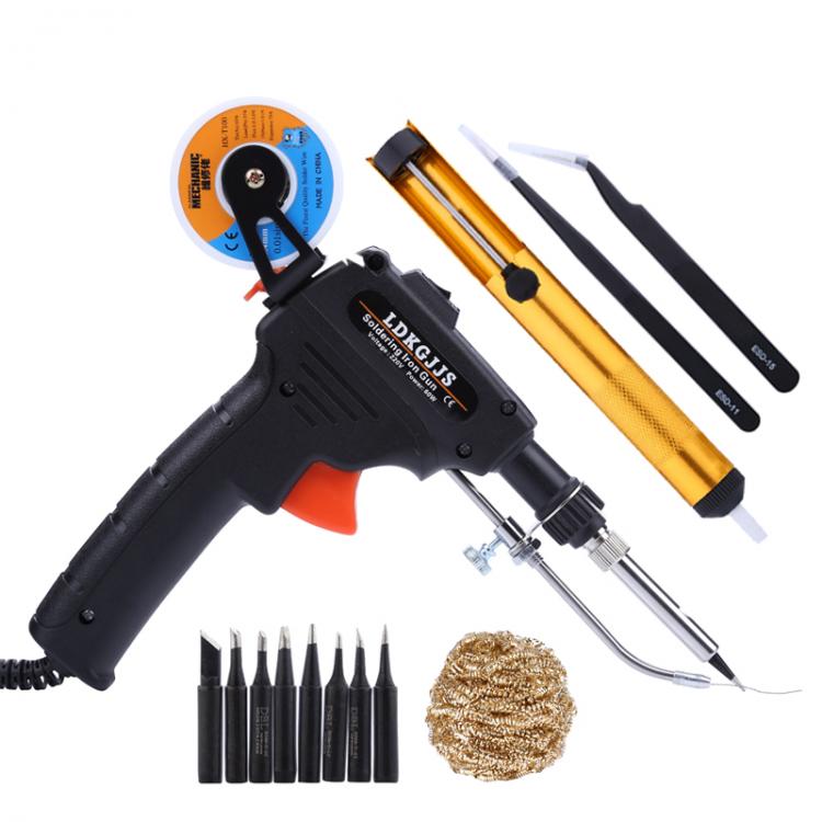 all in one place כלי עבודה 110V/220V 60W US/EU Automatically Send Tin Gun Hand-held Internal Heating Soldering Iron Solder Welding Repair Tool