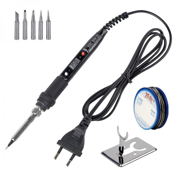 all in one place כלי עבודה JCD Tin Soldering Iron 80W Electric Adjustable Temperature Soldering Iron Stand Welding Tool Soldering Set for Soldering Diy Kit