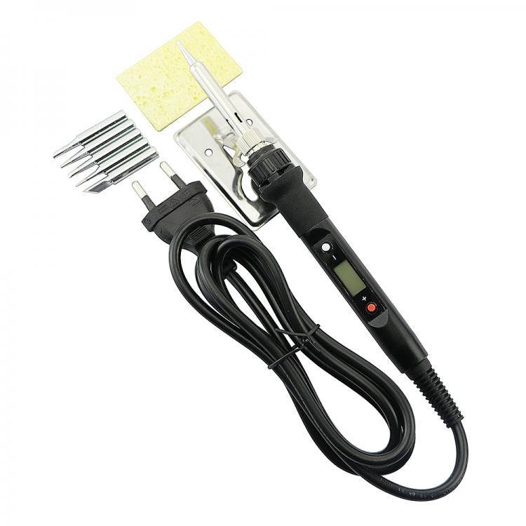 all in one place כלי עבודה 80W Electric Soldering Iron Adjustable Temperature LCD Digital Display 110V 220V Welding Solder Iron Tips Repair Rework Tool Kit