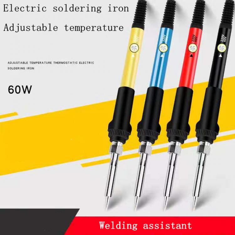all in one place כלי עבודה 60W electric soldering iron kit set temperature adjustable 220V welding tool ceramic heater welding skills rework