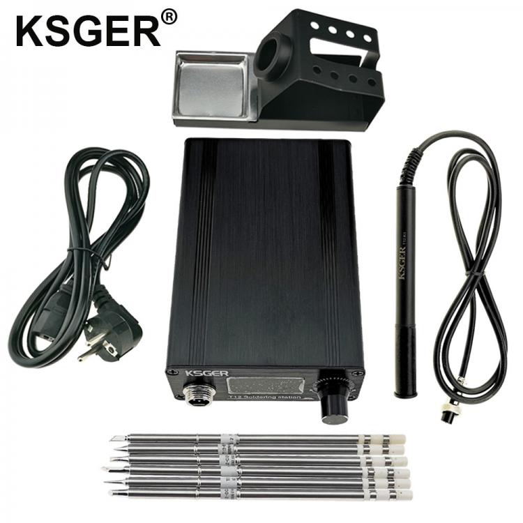 all in one place כלי עבודה KSGER T12 OLED Soldering Station STM32 V2.1S DIY Controller T12 Iron Tips Welding Kits ABS Handle Holder Stand Quick Heating