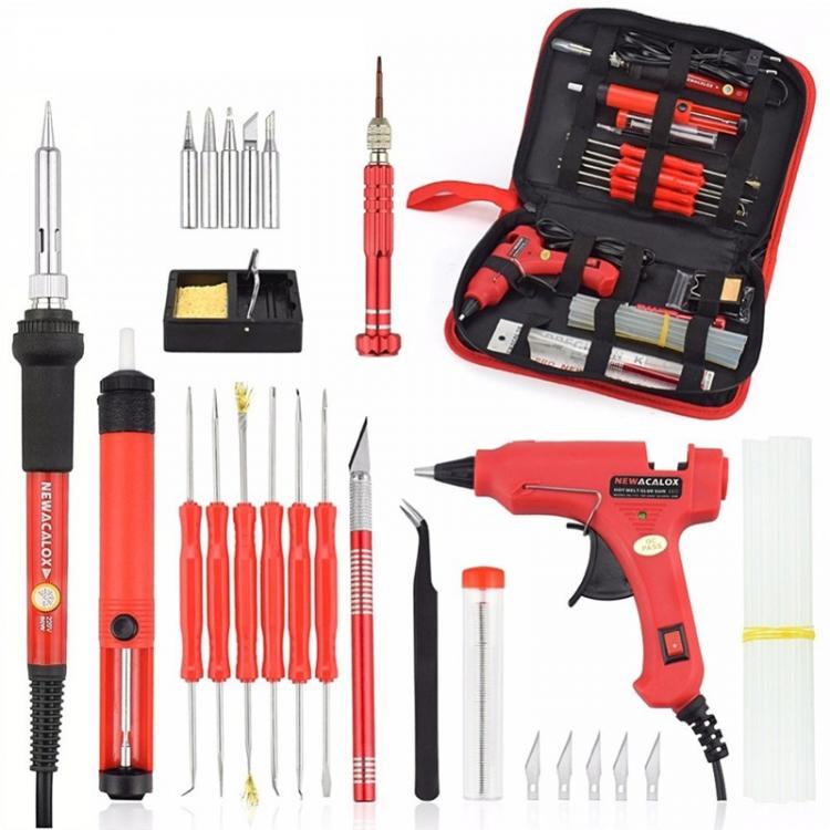 all in one place כלי עבודה 220V/110V 60W DIY Adjustable Temperature Electric Soldering Iron Welding Kit Screwdriver Glue Gun Repair Carving Knife