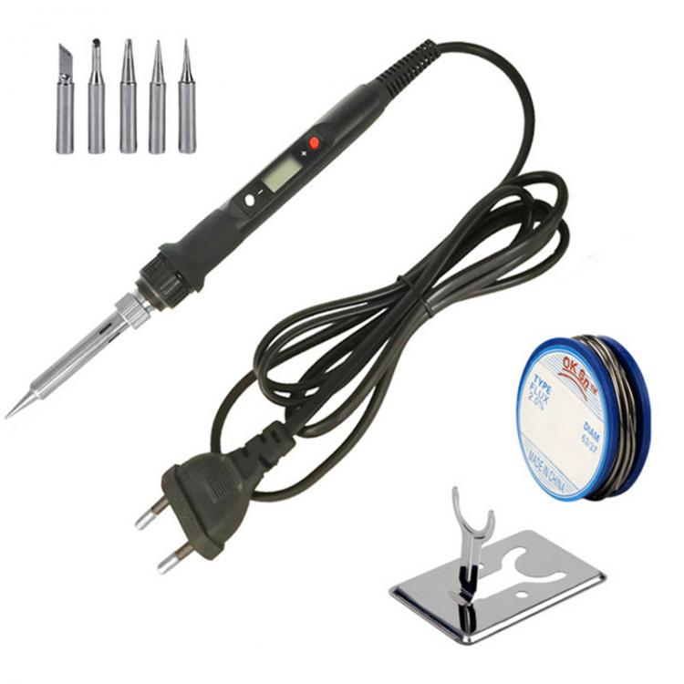 all in one place כלי עבודה Letme Electric soldering iron 80W LCD Digital Display Adjustable temperature soldering iron tips 220V/110V Welding solder tools