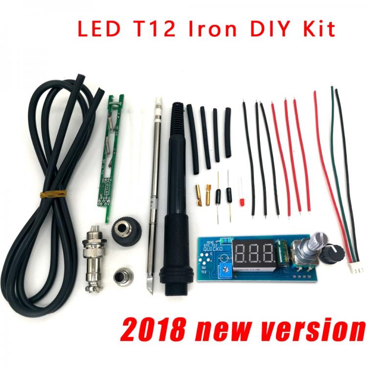 all in one place כלי עבודה STC-T12 solder iron DIY kits/Unit Digital Soldering Iron Station Temperature Controller Kits / QUICKO MINI STC-LED-T12 DIY sets