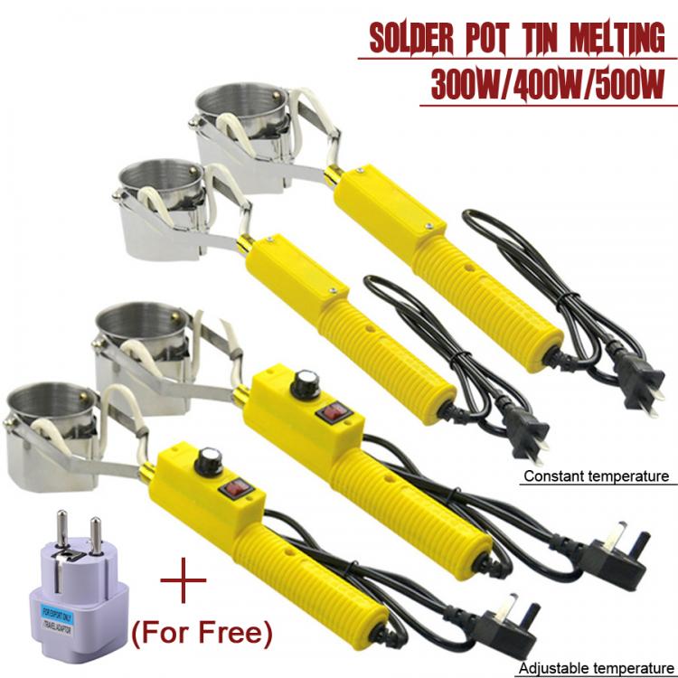 all in one place כלי עבודה 300W/400W/500W Portable Solder Pot Tin Melting Furnace Handheld Adjustable Temperature Control Desoldering Bath Tool
