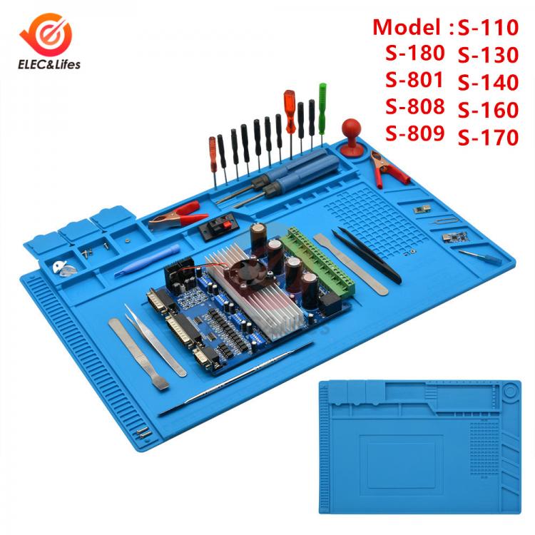 all in one place כלי עבודה Silicone Heat Insulation Working Mat Heat-resistant BGA Soldering Station Repair Insulator Pad Mobile Phone PCB Soldering Repair