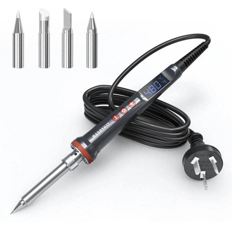 all in one place כלי עבודה 90W/100W/200W   LED Digital Soldering Iron Kit 110V/220V Adjust Temperature Electrical Soldering Iron 4 Wire Core Welding Tools