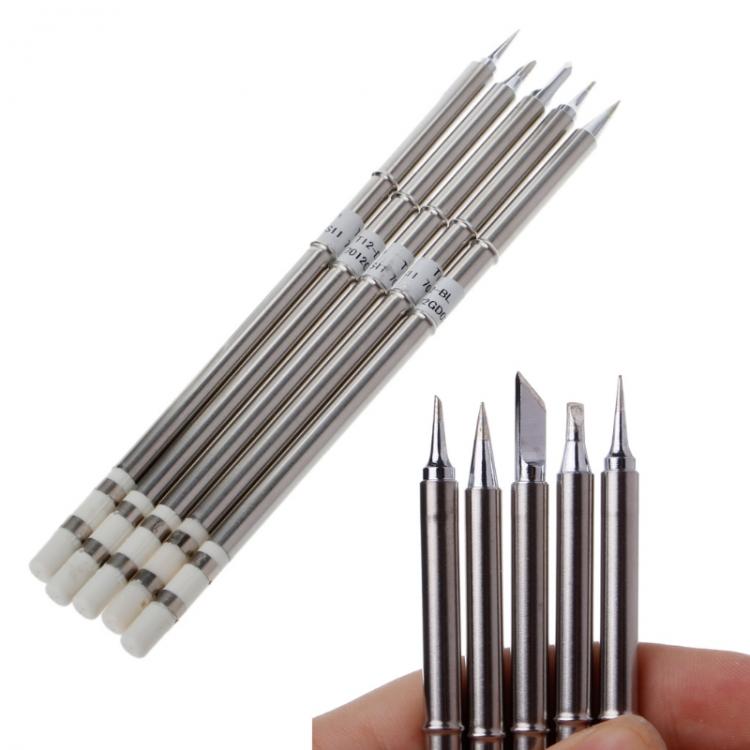 all in one place כלי עבודה NEW 5 Pcs T12 Series Solder Iron Tips For Hakko FX951 BAKON 950D Soldering Station