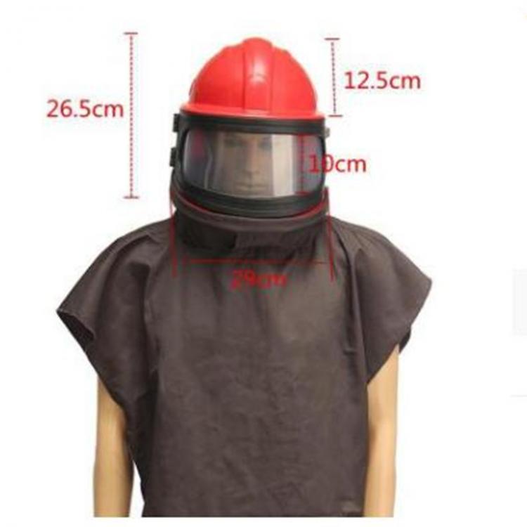 all in one place כלי עבודה 2020 New  High-quality Fully Enclosed Oxygen Spray Paint Sandblasted Protective Cap Dust Mask with Intake Cape