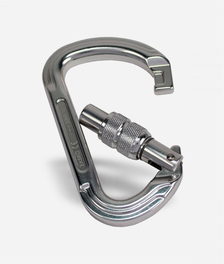 all in one place כלי עבודה EKS 147-V Screwed Aluminum Carabiner