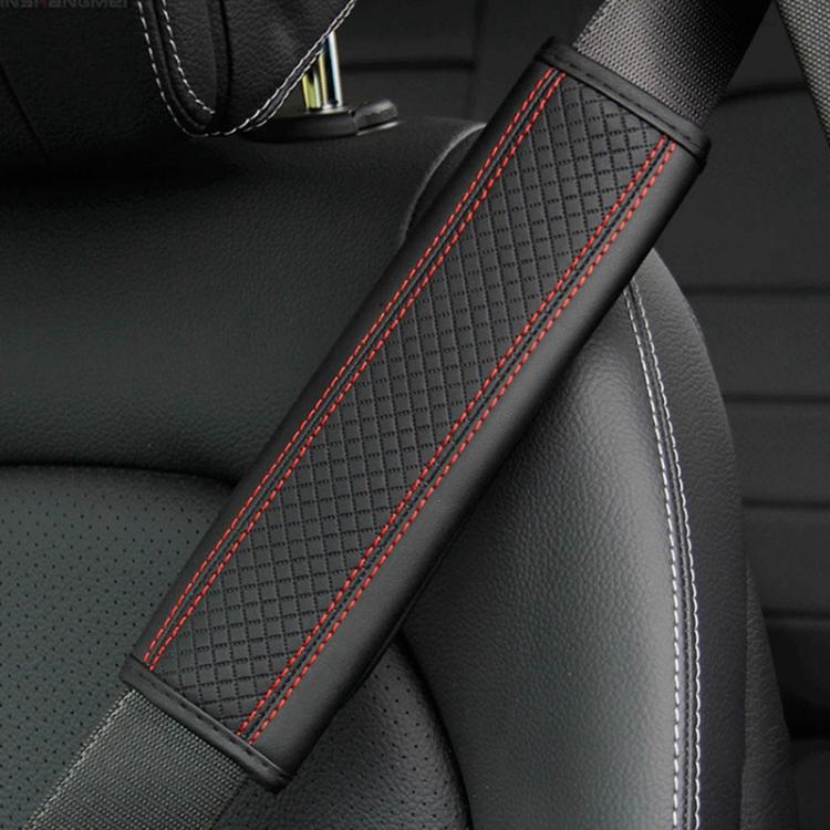 all in one place כלי עבודה Car PU Leather Safety Belt Shoulder Cover Breathable Protection Seat Belt Padding Pad Auto Interior Accessories