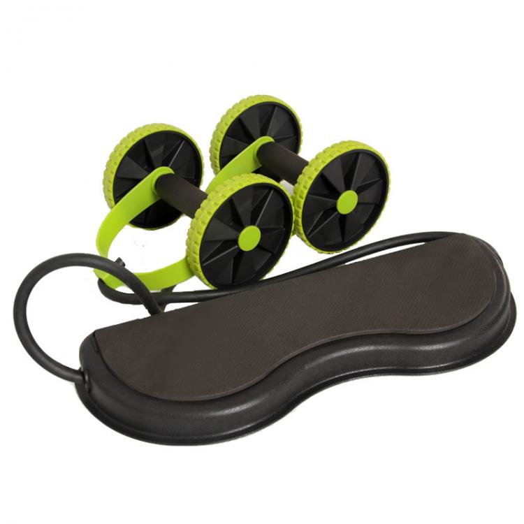 all in one place כלי עבודה Tension rope abdominal wheel for men and women household plastic abdomen double-wheel pull rope abdominal muscle wheel fitness