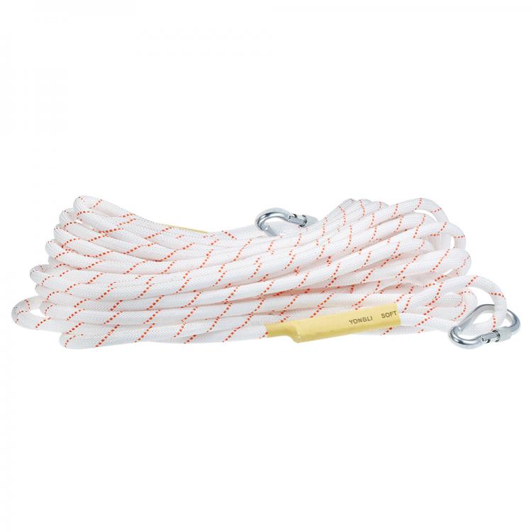all in one place כלי עבודה Outdoor Climbing Rope 20M/64ft Safety Rope Reflective Rope with Double Carabiners Fire Rescue Rope Afloat Escape Rope