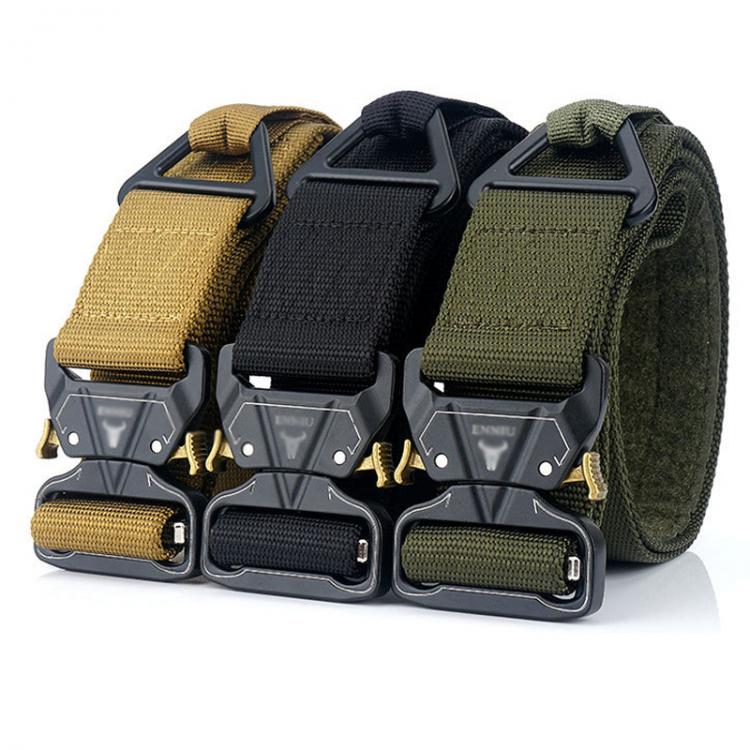 all in one place כלי עבודה 2019 Military Tactical Quick Metal Buckle Belt 1000D Oxford Wear Resistant Outdoor Fighting Molle Nylon Versatile Belt 3 colors