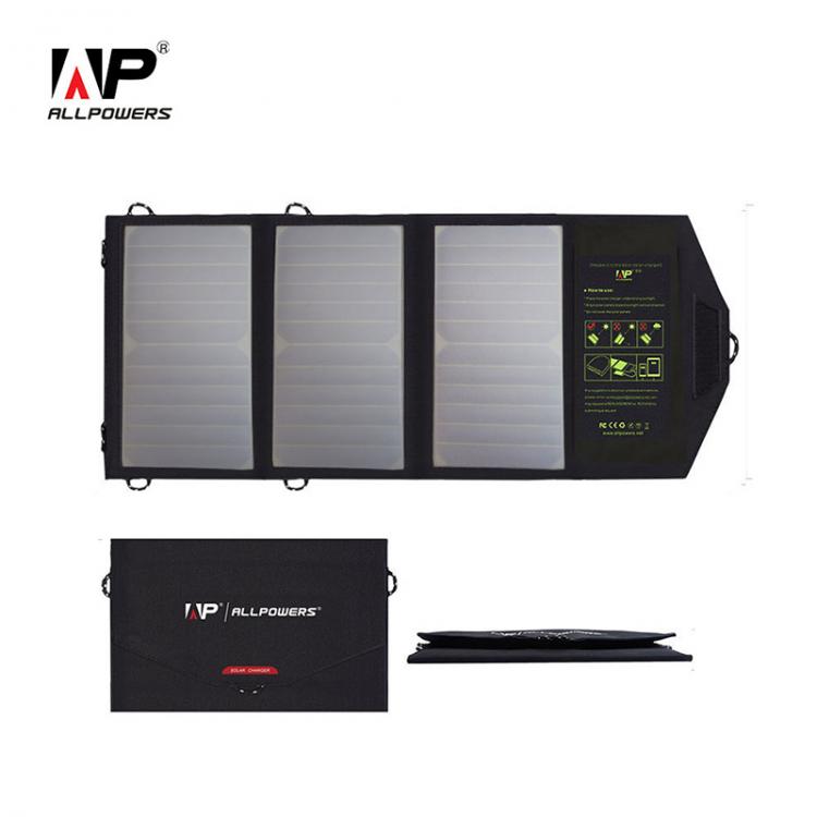 all in one place אביזרים ALLPOWERS 5V21W Portable Phone Charger Solar Charger Dual USB Output Mobile Solar Battery Charger for iPhone Samsung Smartphone