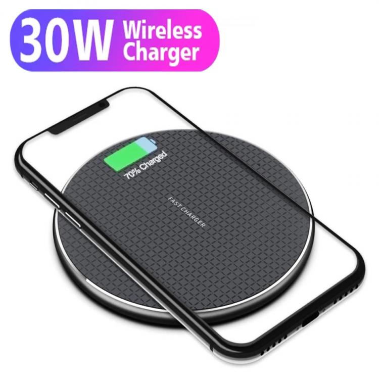 all in one place אביזרים KEPHE 30W Wireless Charger Fast Qi Wireless Phone Charger for iPhone 12 11 Pro Xs Max Wireless Charging Pad for Samsung S20