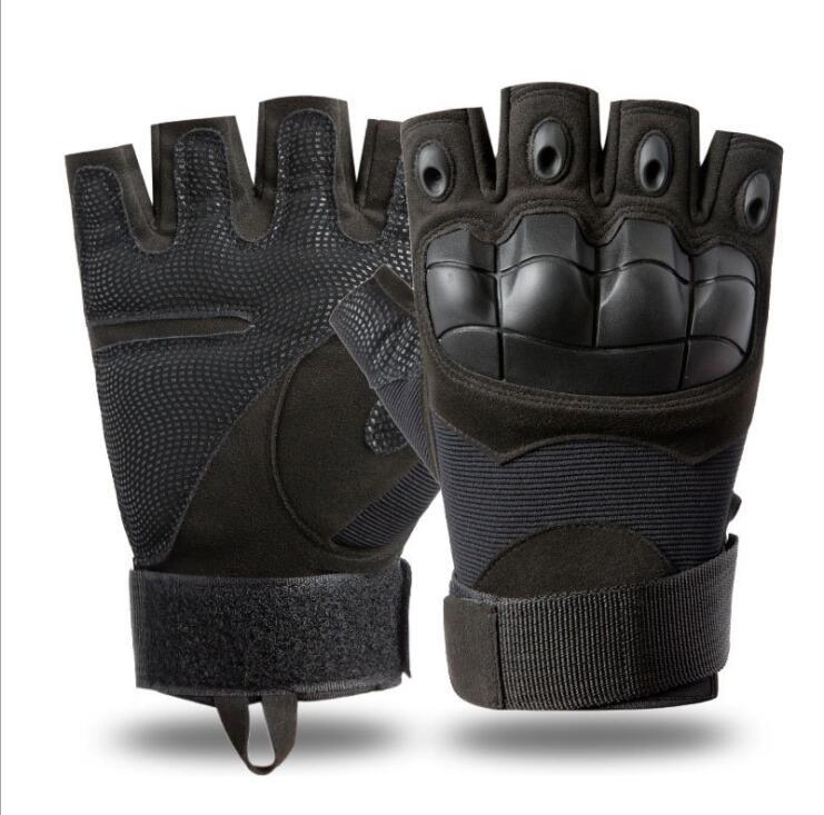 all in one place כלי עבודה army tactical gloves tactical glove Military Shooting Paintball Airsoft Bike Motocross Combat Knuckle Hard Half Finger Gloves